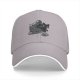 Black Baseball Cap with Black Cat and Wizard Hat Graphic