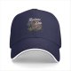 Black baseball cap with Relax Die skeleton palm tree graphic