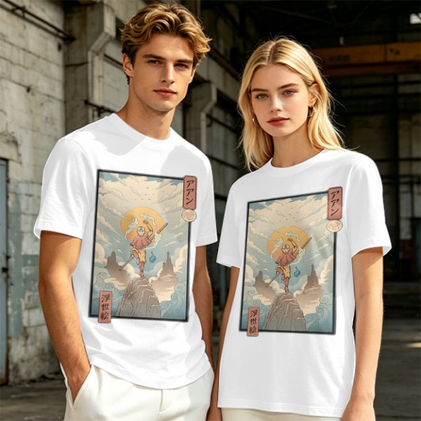 Avatar Aang Ukiyo-e Style Graphic Tee