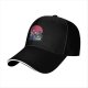 Black Baseball Cap With Playful Sushi Character Art Print