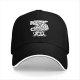 Black baseball cap with drink fine coffee skull cup graphic