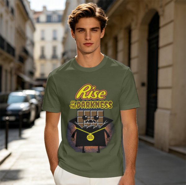 Rise of the Darkness Vampire Chocolate Bar Graphic T-Shirt