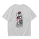 Olive graphic t-shirt with 'I Am Deadly Serious' and unicorn grim reaper art