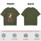 Olive t-shirt with cute unicorn and 'Don't judge me I was born to be awesome not perfect' text