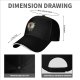 Black Baseball Cap With Fantasy Spirit Warrior Art Print