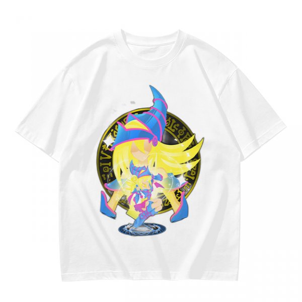 Olive T-Shirt with Dark Magician Girl Anime Graphic Print