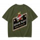 Olive green t-shirt with sarcasm genuine talent unfiltered mocking beer print