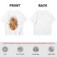Olive t-shirt with cute puppy pile graphic and playful text