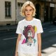 Olive T-shirt with Crying Tony Tony Chopper Graphic Print