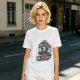 Olive green graphic t-shirt with horror ice cream themed print