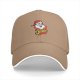 Black Baseball Cap with Santa Jingles Christmas Graphic