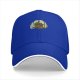 Black Baseball Cap With Distressed Mushroom Forest Graphic