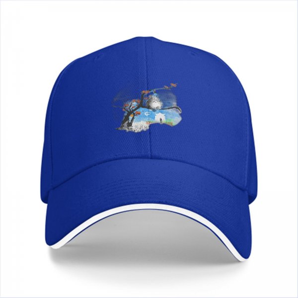 Black Baseball Cap With Whimsical Night Tree And Sheep Art Print