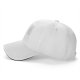 Black Baseball Cap with White Trim Brim