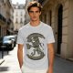 Olive T-shirt with 'I Drink And I Know Things' Lion Beer Graphic