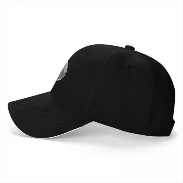 Black Baseball Cap with The Great Wave Off Kanagawa Print