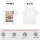 Olive t-shirt with ukiyo-e style Howl's Moving Castle print