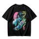 Olive T-shirt with Anime Vampire Hunter Character Graphic