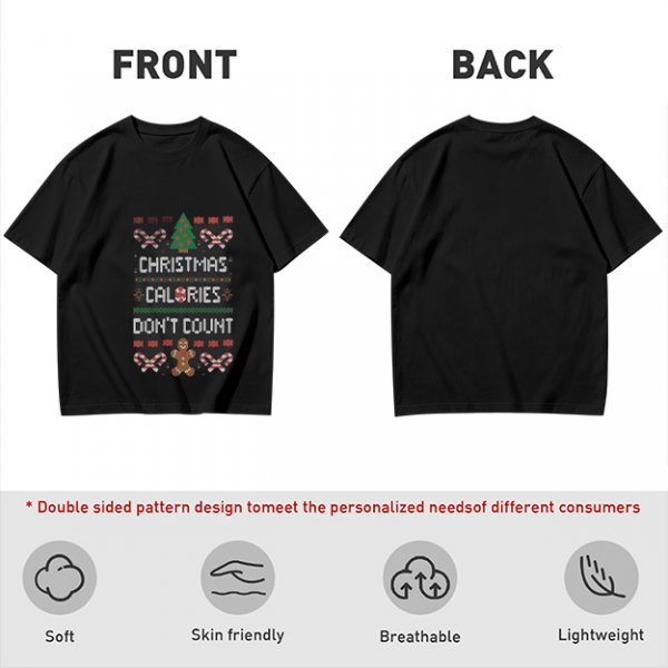 Christmas Calories Don't Count Ugly Christmas T-Shirt