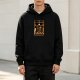 Black hoodie with Halloween trick or treaters Abbey Road style graphic