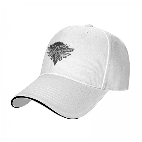 Black Baseball Cap With Fantasy Crest Emblem