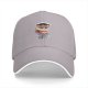 Black baseball cap with grumpy cat 'I'm not angry this is just my face' print