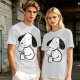 Olive Green T-Shirt With Cartoon Dog Holding Hot Drink Graphic