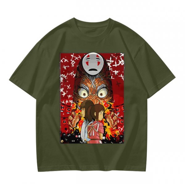 Spirited Away No Face and Chihiro Graphic Tee