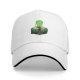 Black Baseball Cap With Green Silhouette Art Print