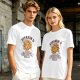 Olive t-shirt with Vitamin D sun graphic print
