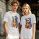 Grim Reaper Eating Ramen from Jack-o'-lantern Pumpkin Bowl T-Shirt