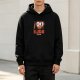Black hoodie with sushi heart graphic and 'SUSHI' text