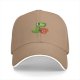 Black baseball cap with cute Tea Rex dinosaur graphic