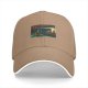 Black Baseball Cap with Night Diner Scene Art Print