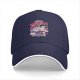 Black baseball cap with local monsters blood donation graphic print