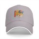Black Baseball Cap With Playful Ramen Bowl Graphic Design