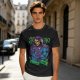 Olive T-shirt with Skeletor Holding Panthor Graphic Print