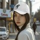 Black Baseball Cap With Alien Holding Drink Graphic