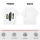 Olive Green T-Shirt With Dark Monster Face Graphic Print