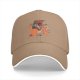 Black Baseball Cap With Funny Anatomy Of The Cat Graphic