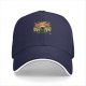 Black baseball cap with Dark Souls themed graphic print