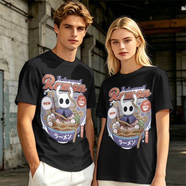Hollow Knight Hallownest Ramen Graphic T-Shirt Design