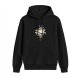 Black hoodie with Totoro in ninja outfit graphic
