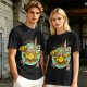 Chocobo Rider with Retro Game Character Graphic T-Shirt