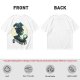 Olive Witch Graphic T-Shirt With Winged Monkey And Crystal Ball