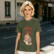 Catflix and Chill Orange Cat Watching TV Graphic T-Shirt