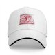 Black Baseball Cap With Support Your Local Pizza Dealer Print