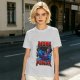 Olive Graphic T-Shirt with 'MORE POWER' and Muscular Skeleton Character
