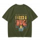 I Need a Huge Cup of Coffee Cat Graphic T-Shirt