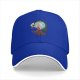 Black baseball cap with The Owl House Eda and King graphic print